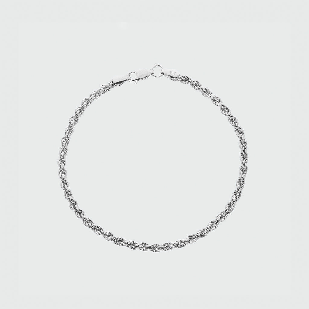 Alhambra Sterling Silver Rope Bracelet-Auree Jewellery