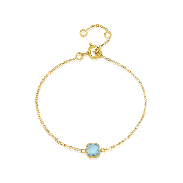 Brooklyn Blue Topaz & Gold Vermeil Bracelet