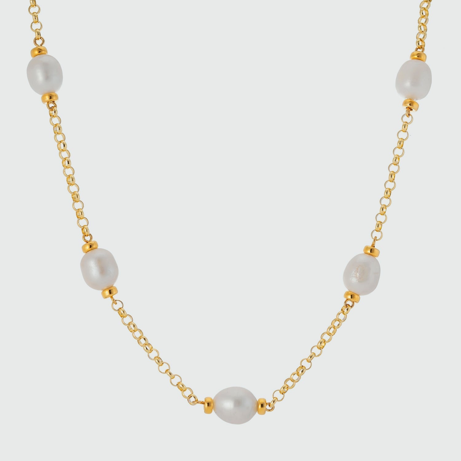 Courtfield Freshwater Pearl & Gold Vermeil Necklace-Auree Jewellery
