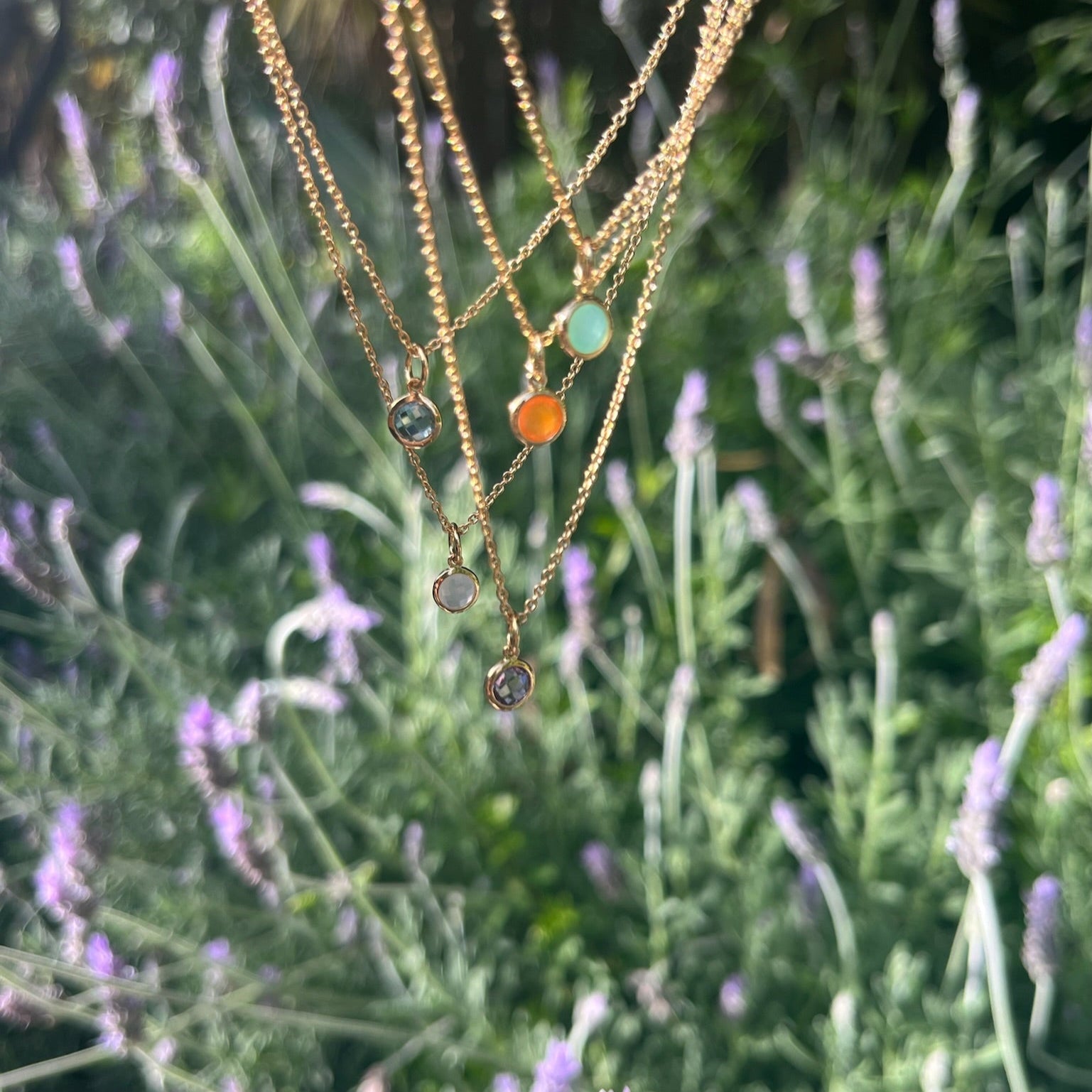 Bilbao Birthstone Gold Vermeil Necklace