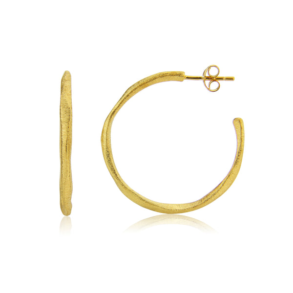 Olivera Medium Gold Vermeil Hoop Earrings