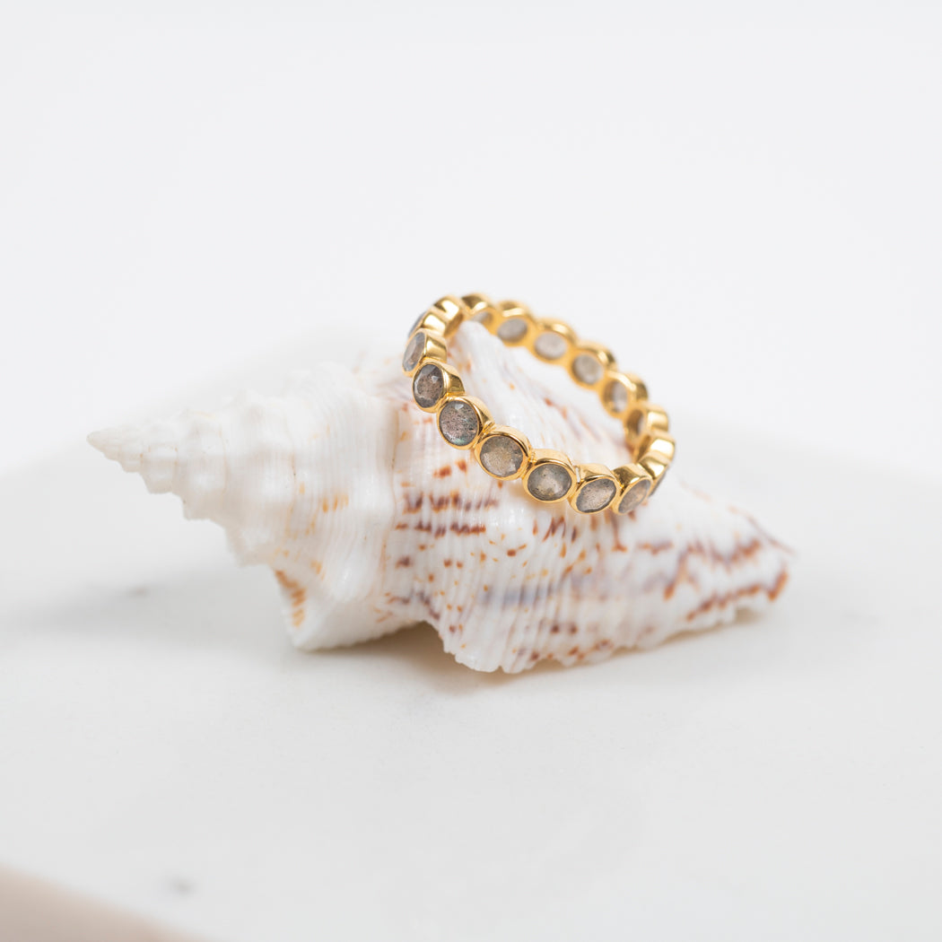 Ortigia Labradorite Gold Vermeil Ring
