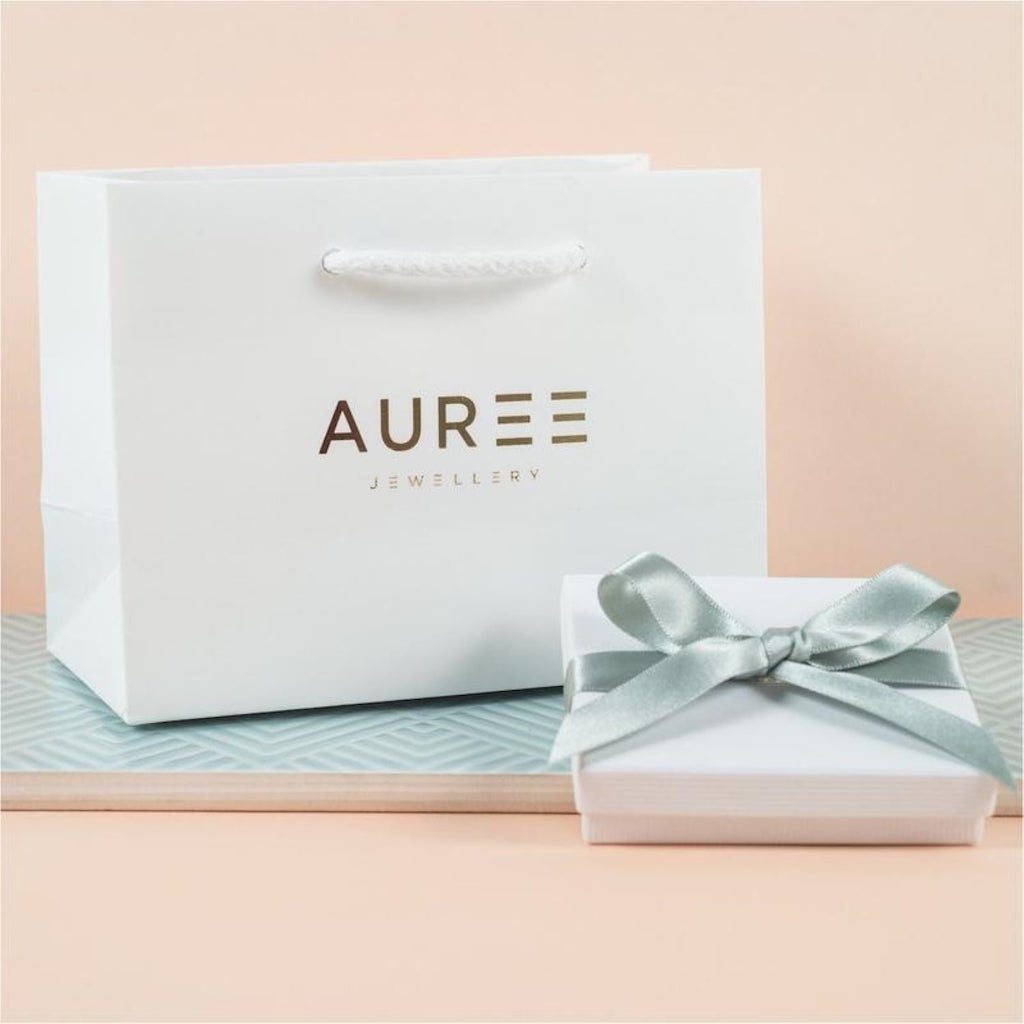 California Cushion Blue Topaz Necklace-Auree Jewellery