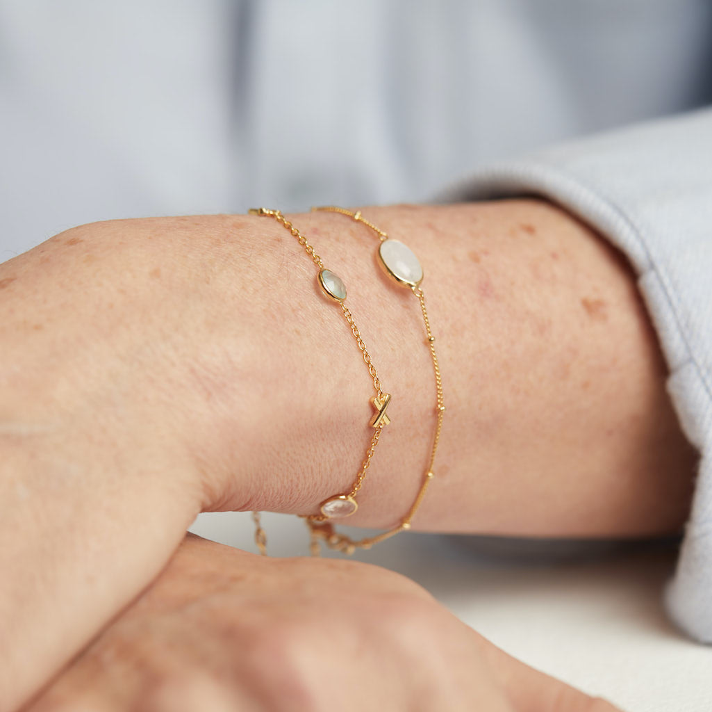 Miramar Power Up Gemstone & Gold Vermeil Bracelet