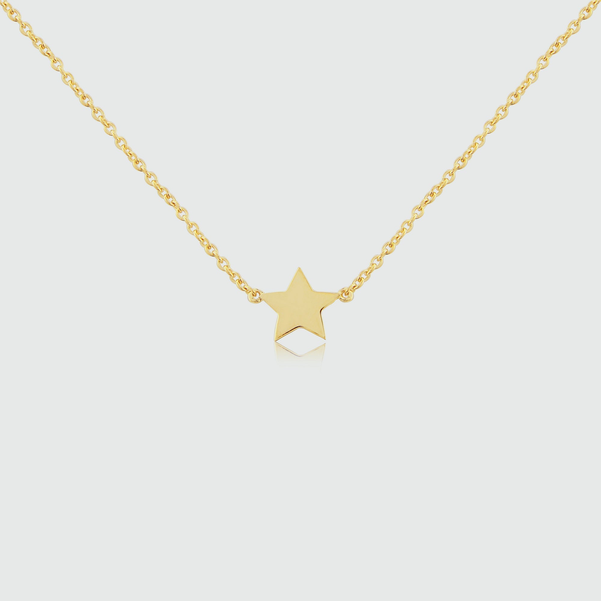 Soho Yellow Gold Vermeil Star Necklace-Auree Jewellery