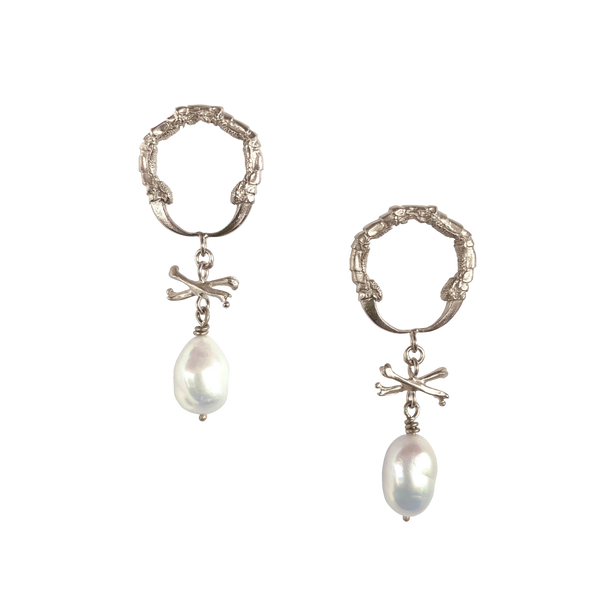 Eurydice Silver Pearl Earring