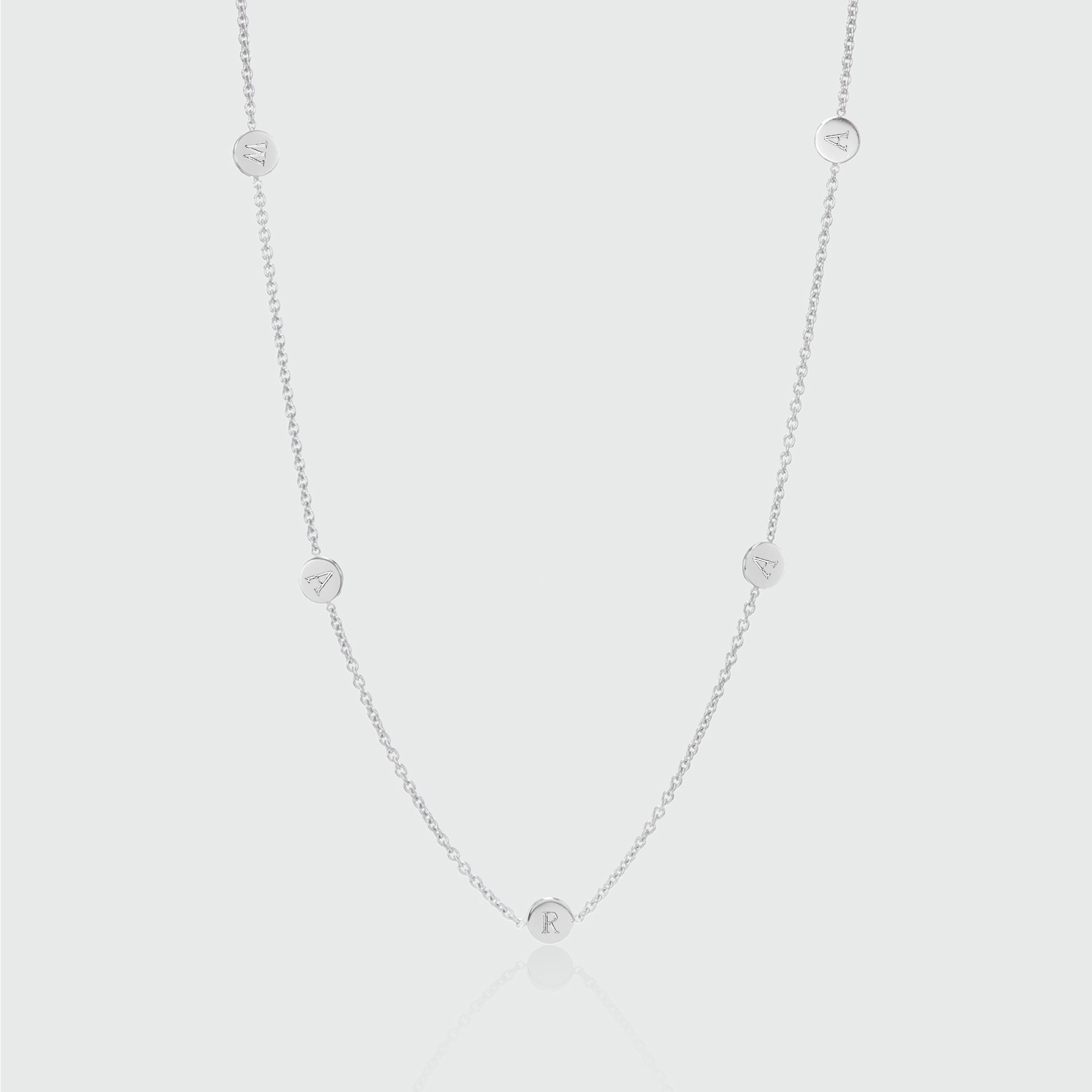 Westwick Quintet Sterling Silver Disc Necklace