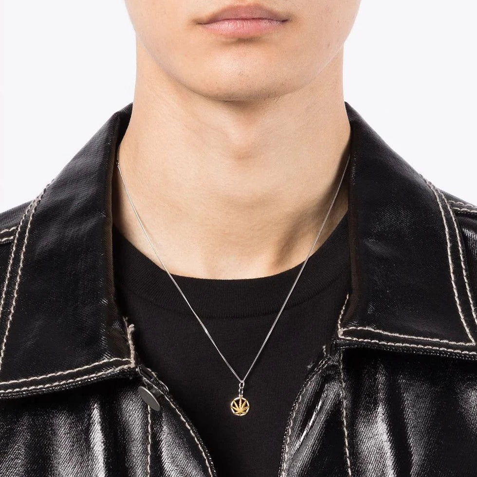 Marijuana Leaf Pendant Necklace