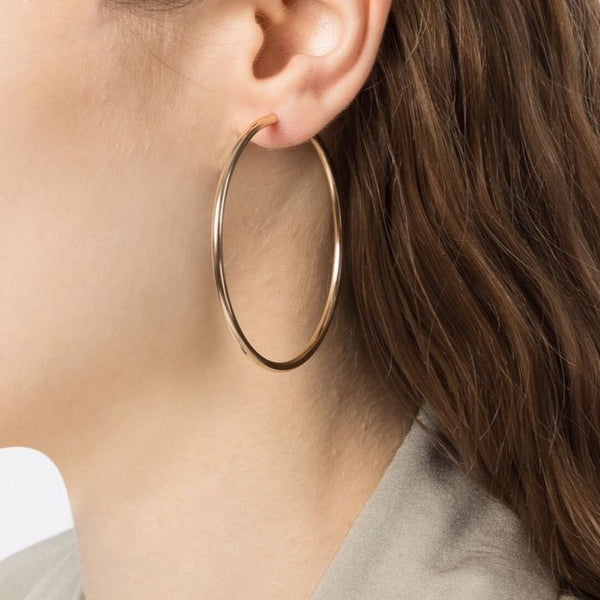 60mm Infinity large hoop earrings