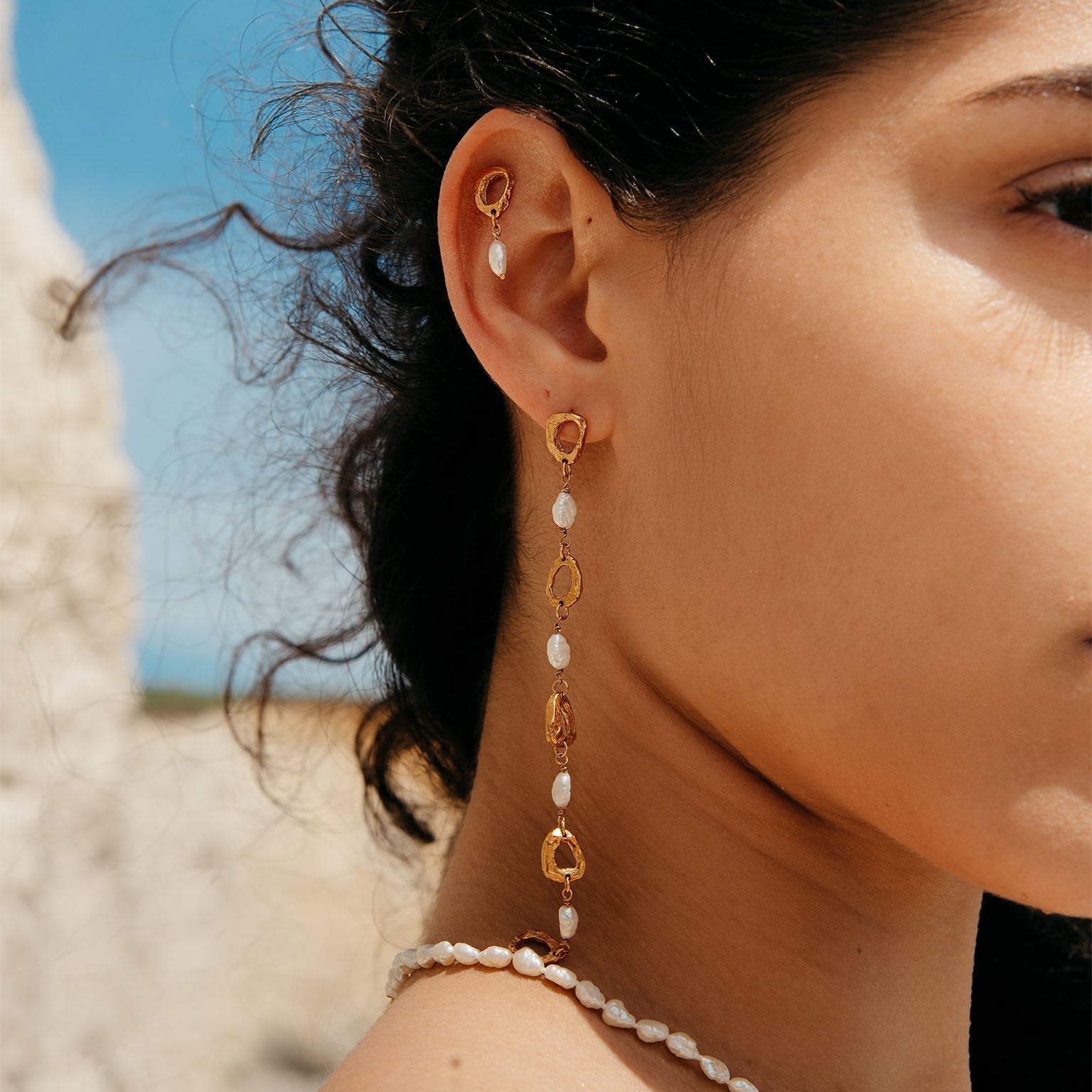 Dio Aurum Recycled Silver Earrings