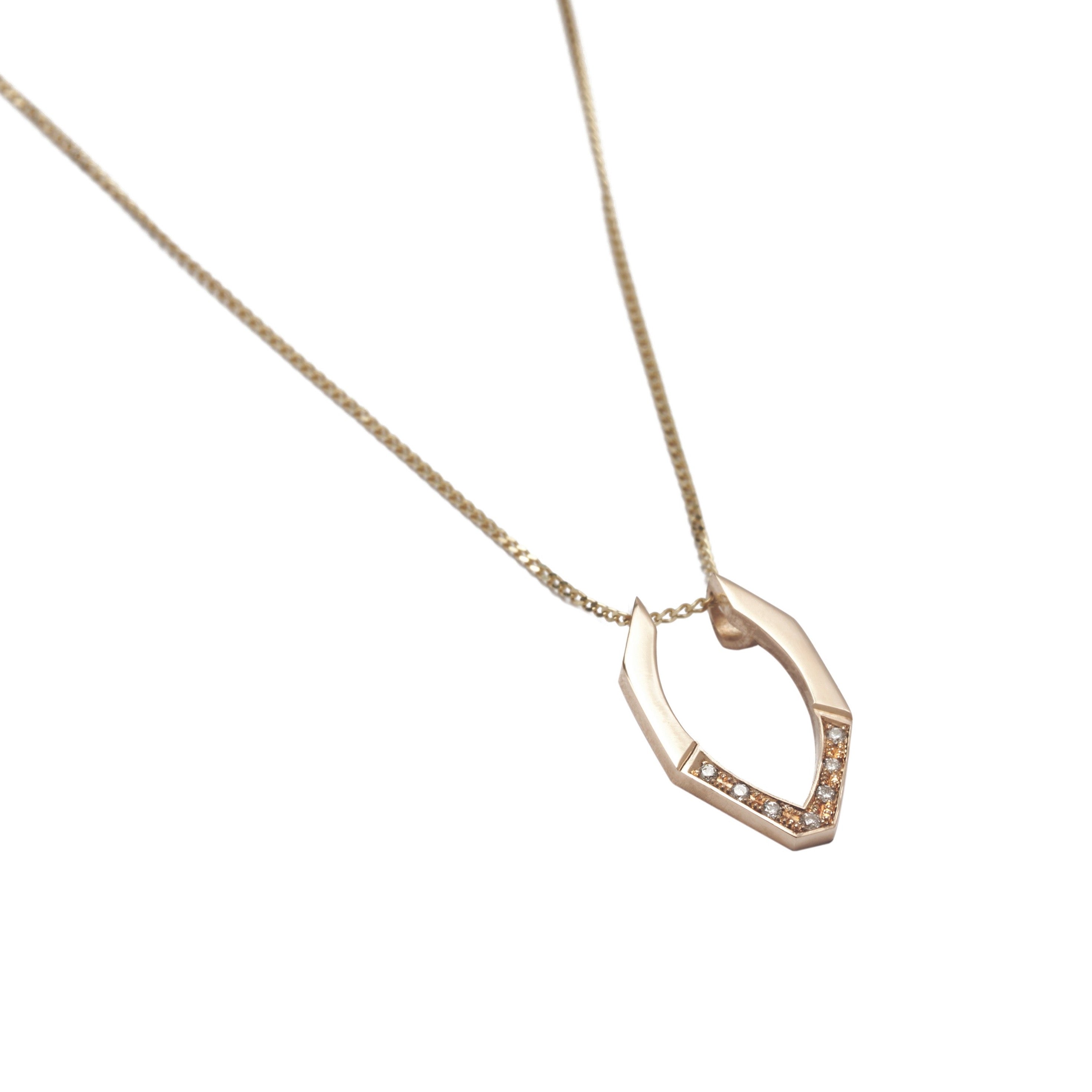 9kt Gold Harmony Marquise Diamond Pendant Jacket