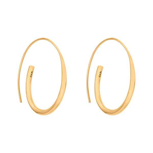 Arc Hoop Earrings Gold