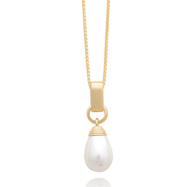 Drop in the Ocean Pearl Gold Necklace