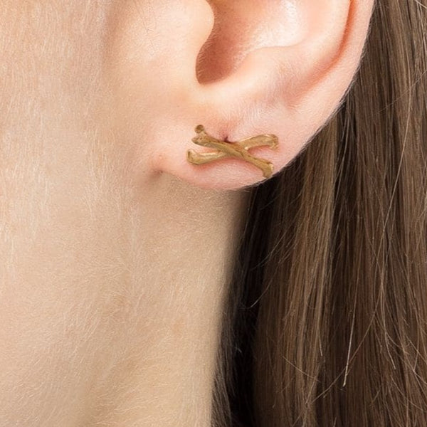 Buccaneer Stud Earrings Gold