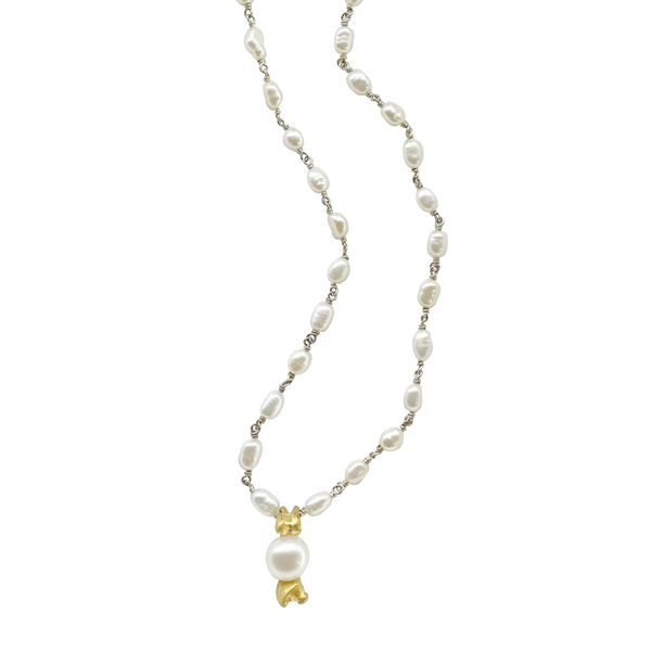 Tortuga Gold Pearl Necklace