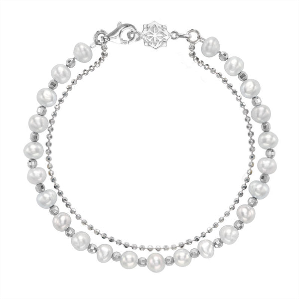 White Freshwater Timeless Pearl Bracelet