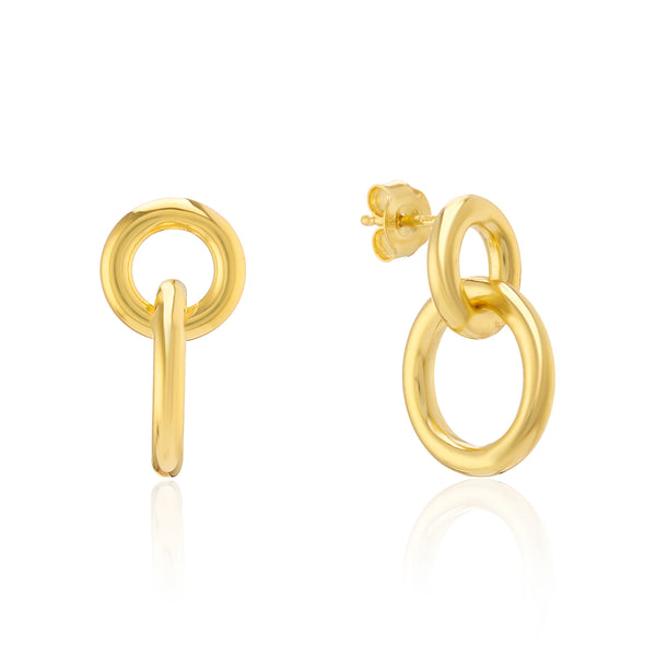 Kelso Large Chunky Gold Vermeil Earrings
