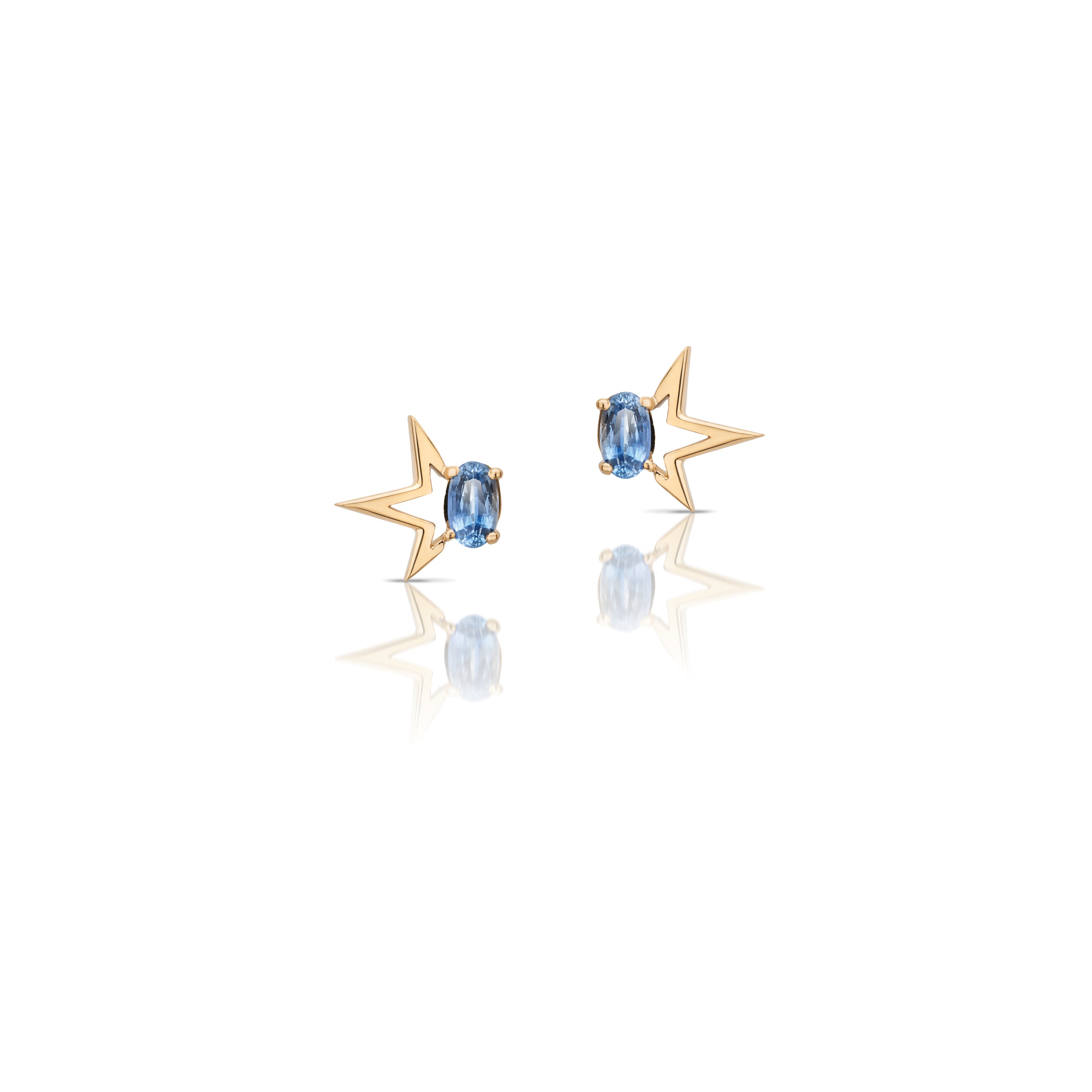 Whaam Sapphire Studs 18K gold