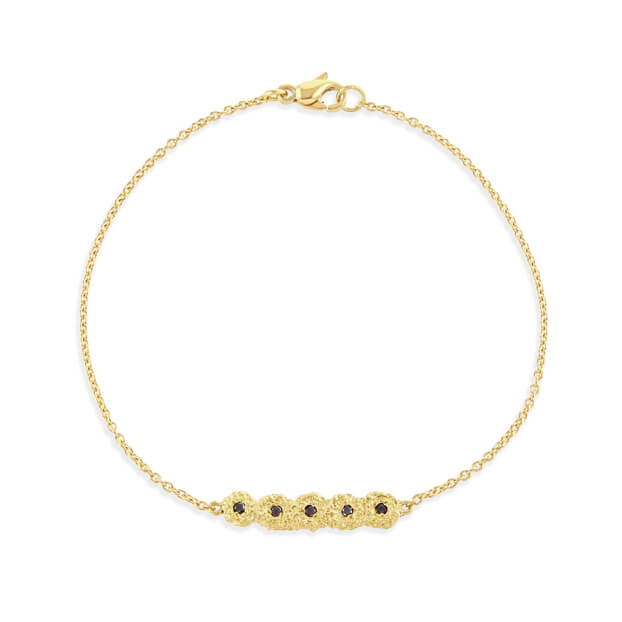Black Diamond Shisha Line Bracelet