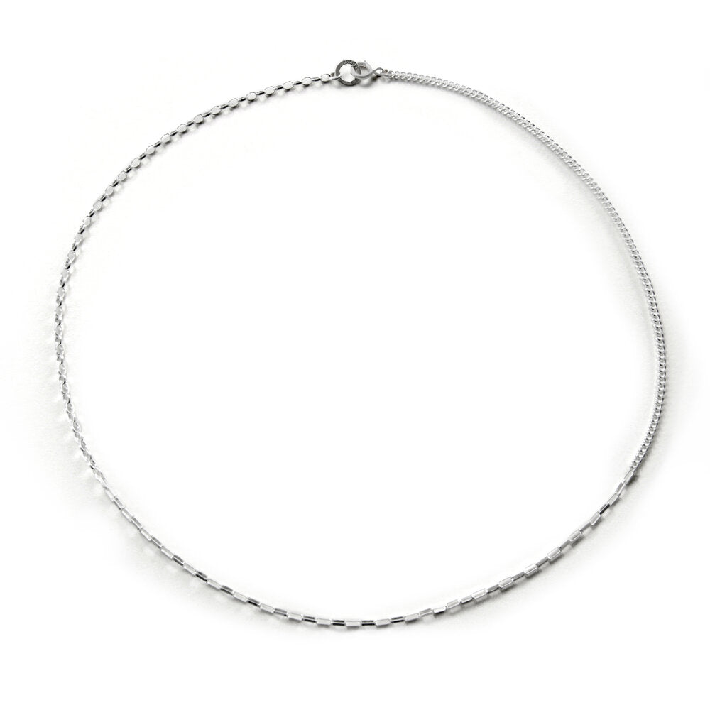Crux Mix Chain Necklace Silver