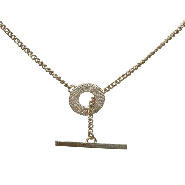 Weol Sterling Silver T-bar Necklace