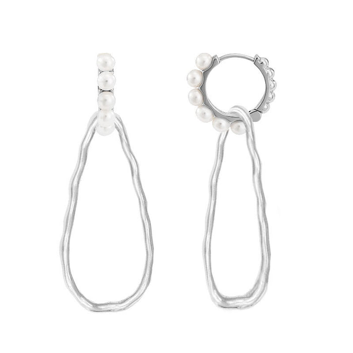 Pearl Huggies & Waterfall Drops