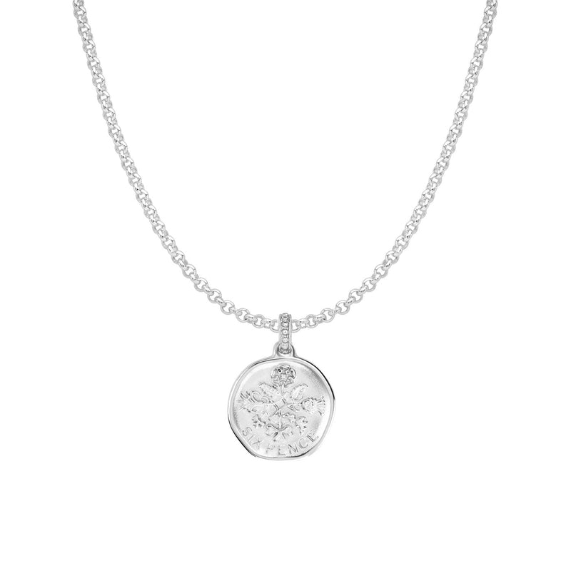 Men's Engravable Sixpence Story Necklace
