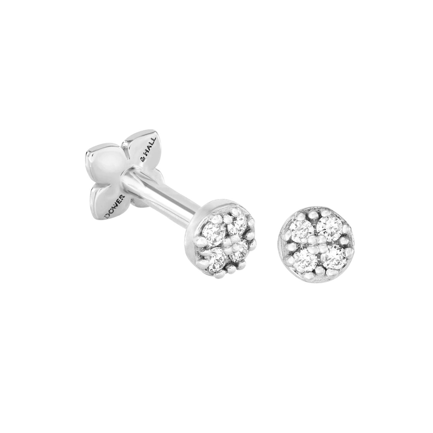 9k Stargazer Diamond Disc Labret
