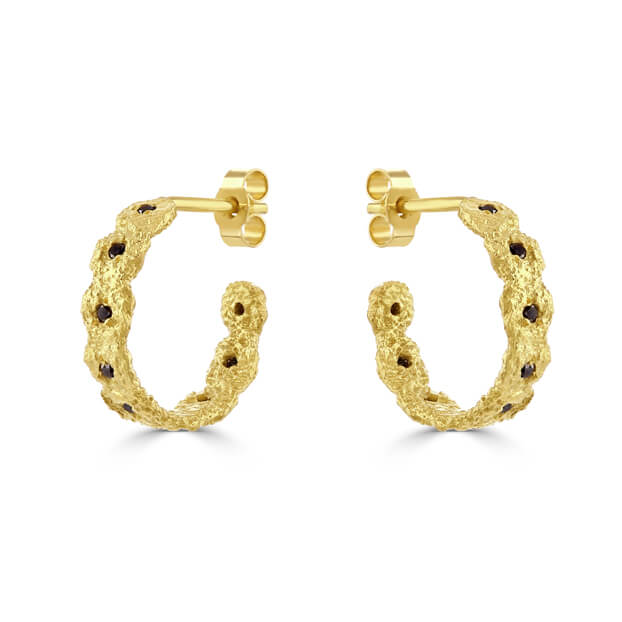 Shisha Crown Hoop Earrings