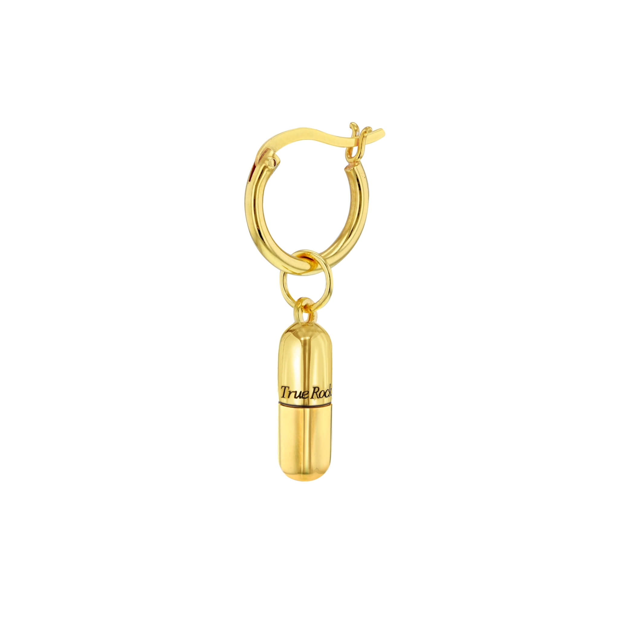 Pill Hoop Earring in Gold