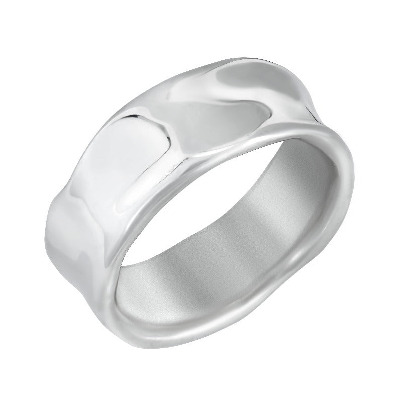 Men's Wide Waterfall Ring