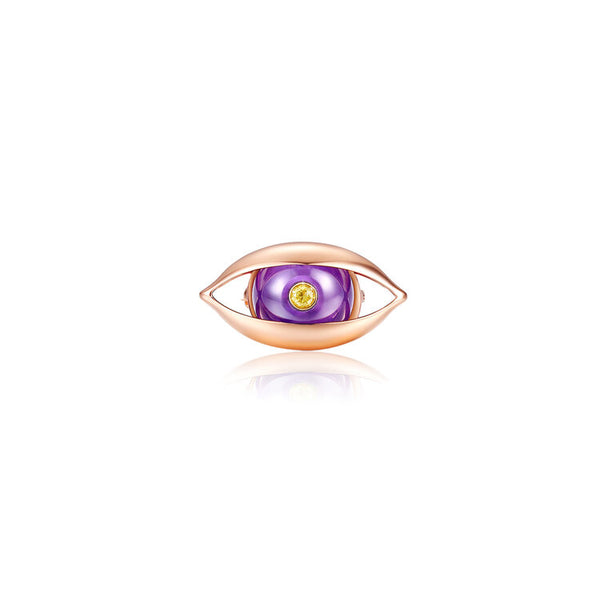The Eye Brooch in Rose Gold
