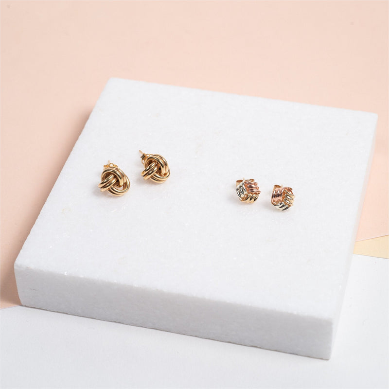 Earrings - Onslow Gold Vermeil Double Knot Stud Earrings
