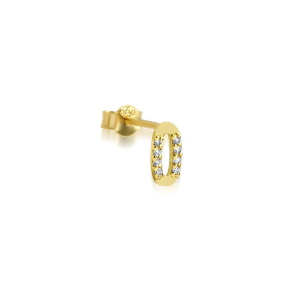 Numerology Earring 0 - Single