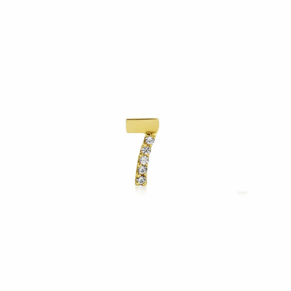 Numerology Earring 7 - Single