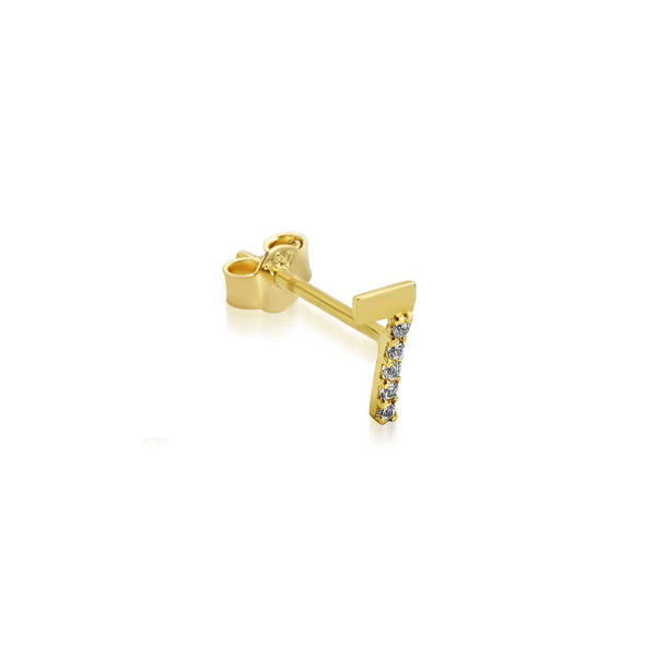 Numerology Earring 7 - Single