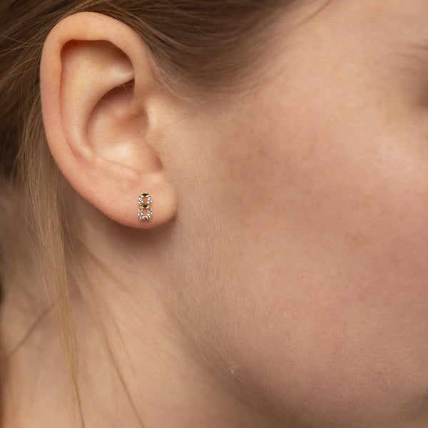 Numerology Earring 8 - Ruby -Single