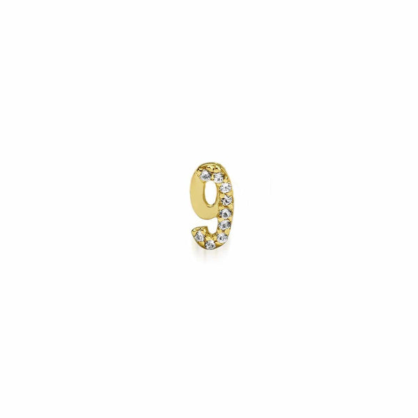 Numerology Earring 9 - Single