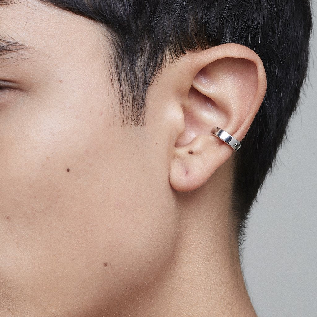 Hidden Symbols Ear Cuff Silver