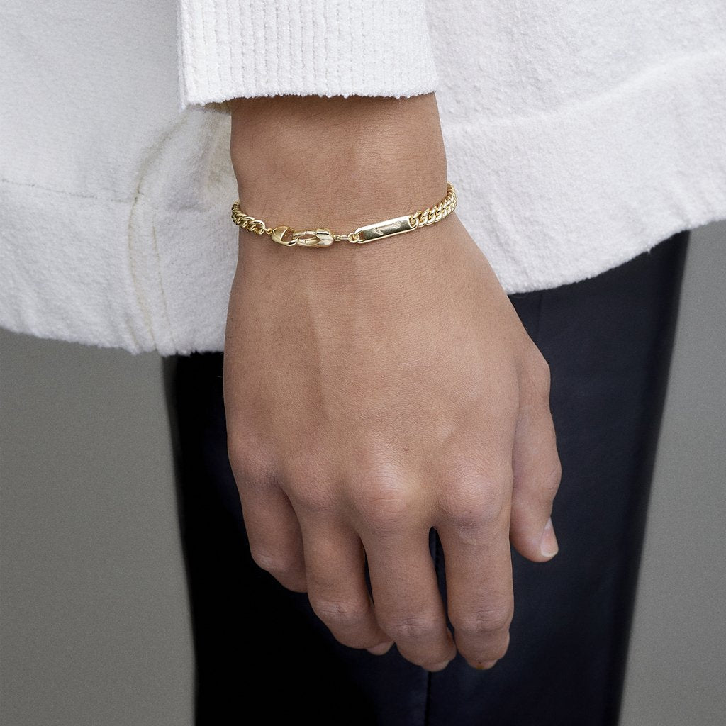 Power Tag Bracelet Gold