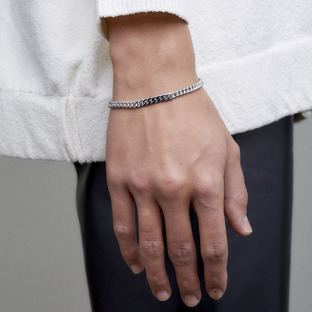 Power Tag Bracelet Silver