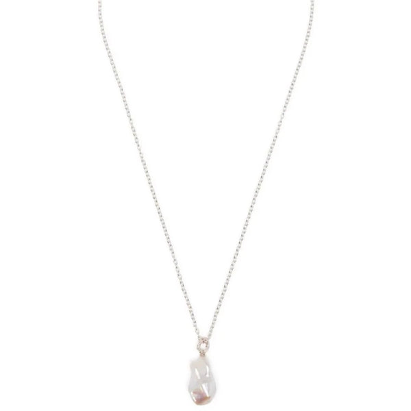 Pearl-pendant Chain Necklace