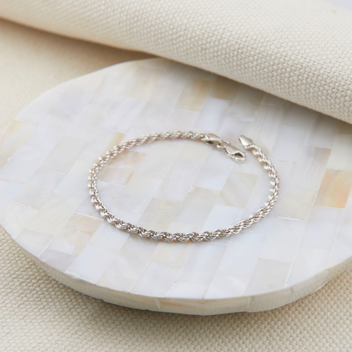 Alhambra Sterling Silver Rope Bracelet