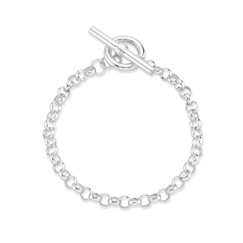 Fernshaw Sterling Silver T-Bar Belcher Bracelet