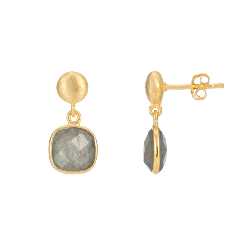 Iseo Labradorite & Gold Vermeil Earrings