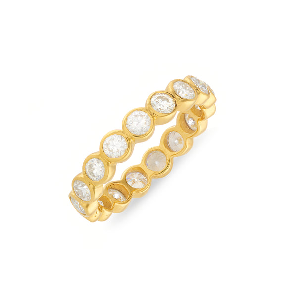 Ortigia Moissanite Gold Vermeil Ring