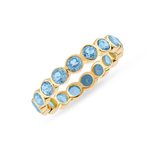 Ortigia Blue Topaz Gold Vermeil Ring