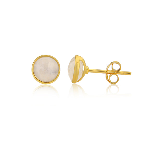 Savanne Gold Vermeil & Moonstone Stud Earrings