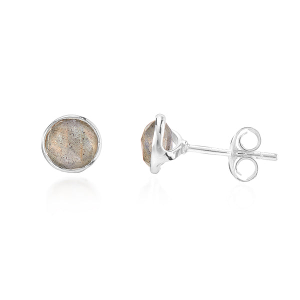 Savanne Sterling Silver & Labradorite Stud Earrings