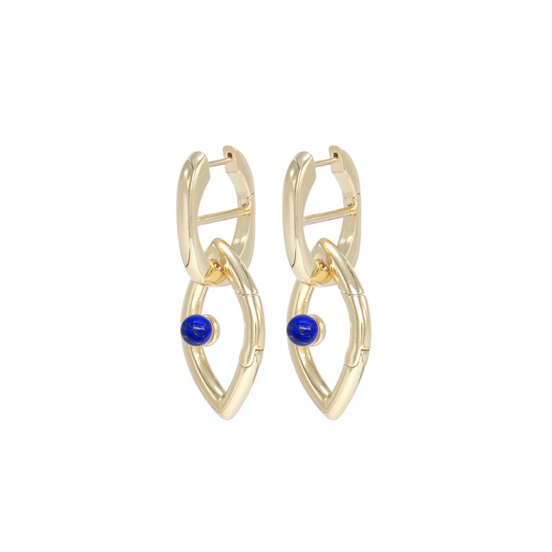 Eye Opener Single Earring Gold Lapis Lazuli